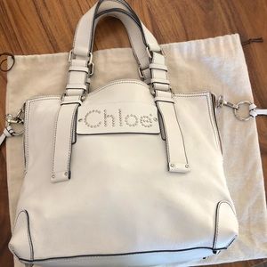 Chloe white handbag